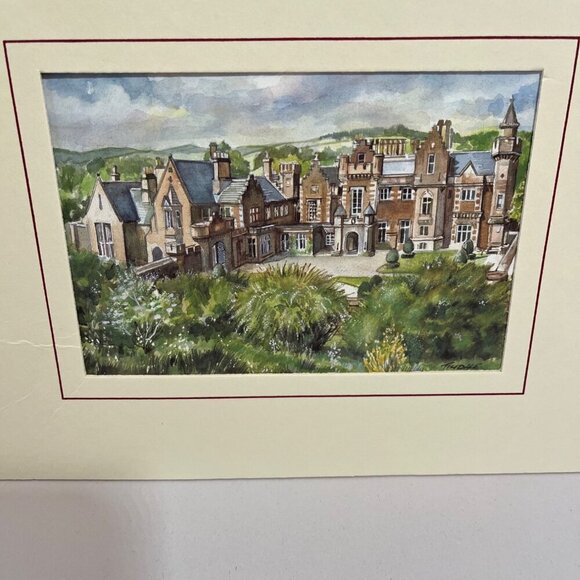 Abbotsford Duncan Tindall Fine Art Print Matted Artwork - Picture 2 of 4